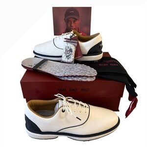 Sun Day Red Pioneer Cypress Mens Golf Shoes White Navy Tiger Woods US 13 NEW